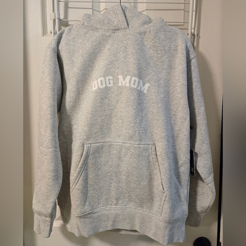Brunette The Label, 'Dog Mom' Hoodie, Size S/M, Grey